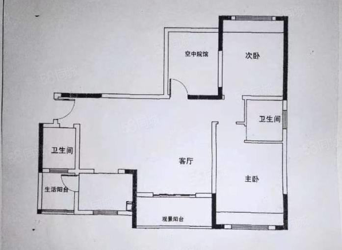 澳海水岸蓝山3室2厅1卫93㎡南49万