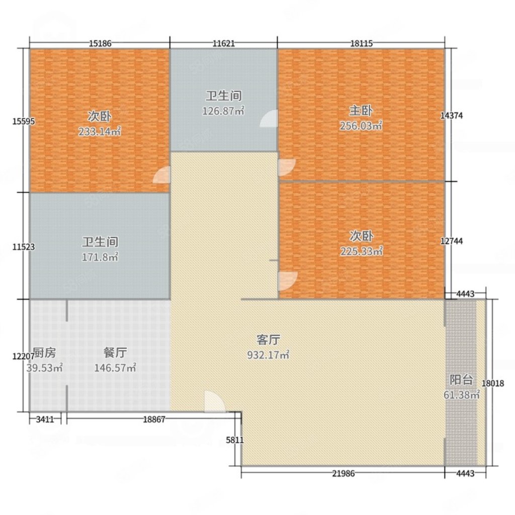 三和翠雍星城3室2厅1卫123㎡南北106万