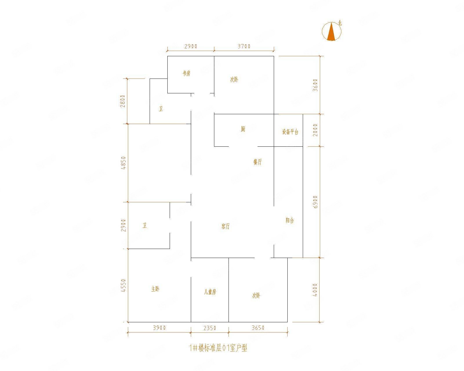 恒华玺园5室2厅2卫164㎡南156万