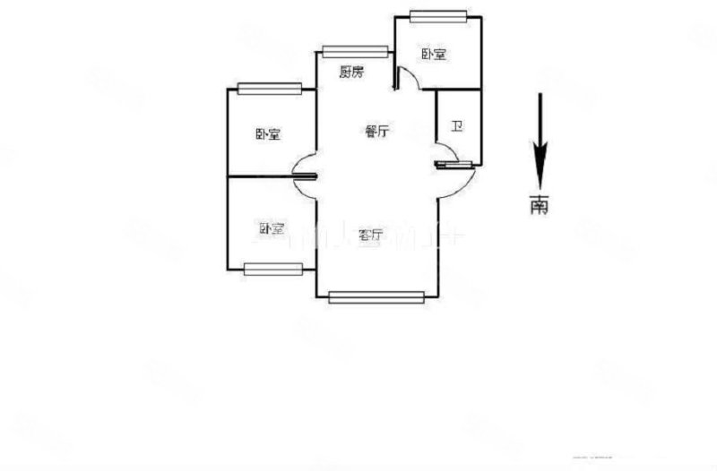 阳光花园1区3室2厅1卫93.44㎡东南94万