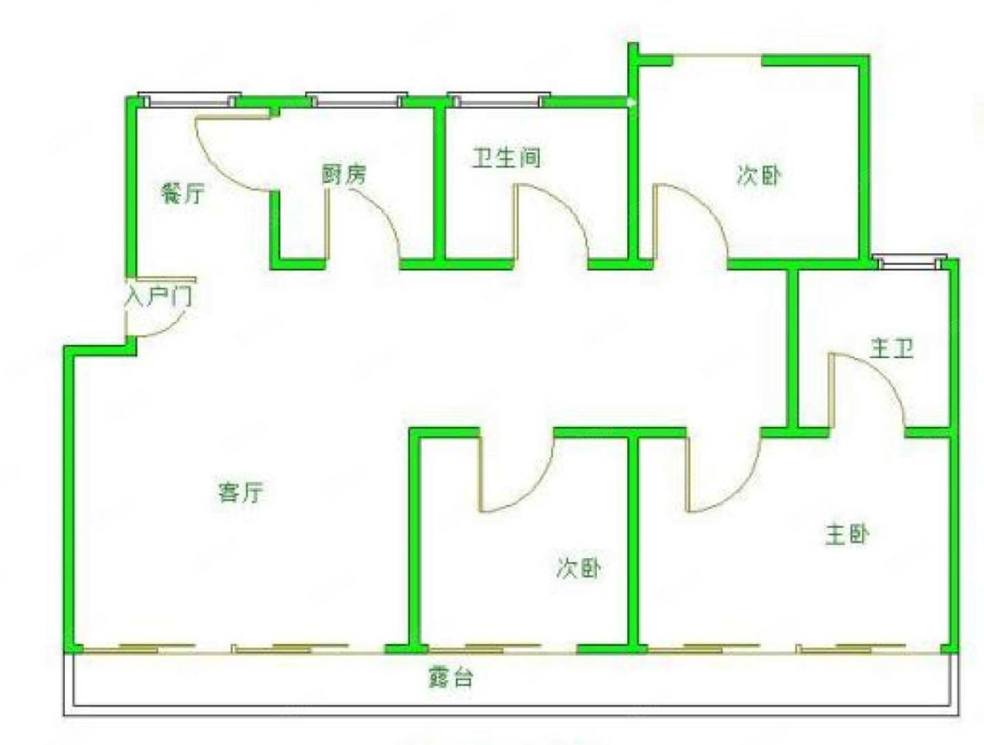 外滩首府3室2厅2卫146㎡南北125万