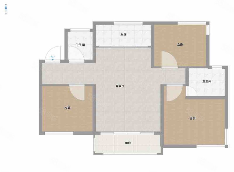 齐润花园3室2厅2卫142㎡南240万