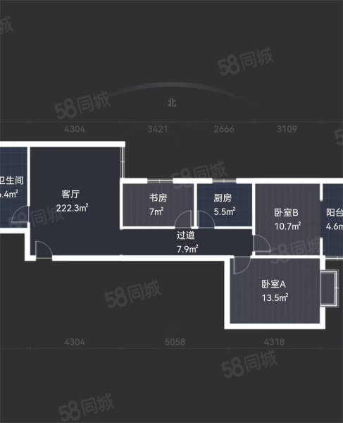 枫绿国际住宅小区3室1厅1卫104.93㎡东130万