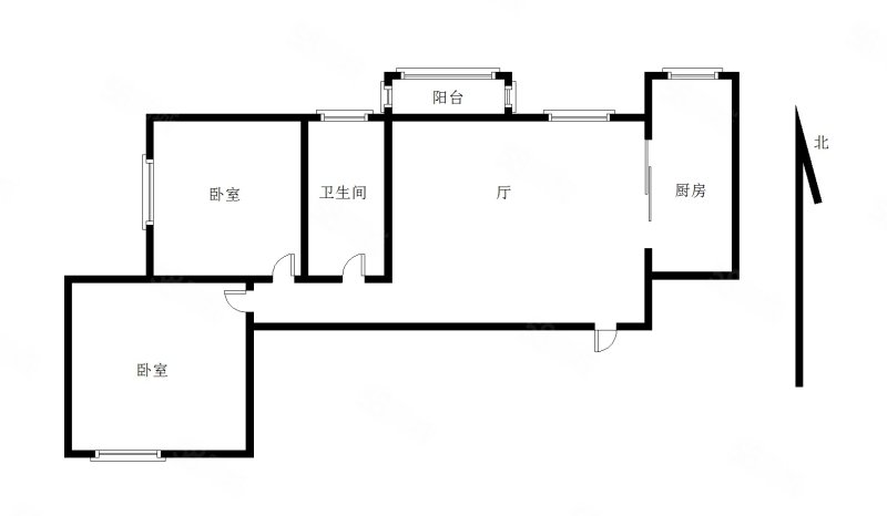 樱花园小区2室2厅1卫83.18㎡南99.8万