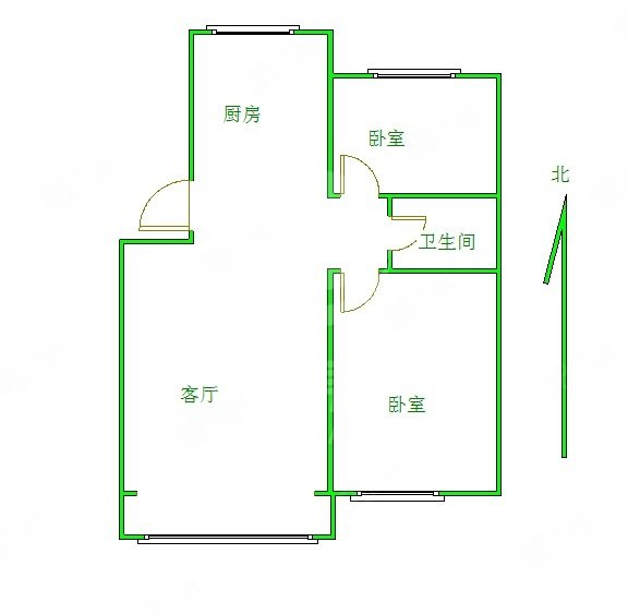 良工佳苑2室1廳1衛(wèi)83.81㎡南北119萬