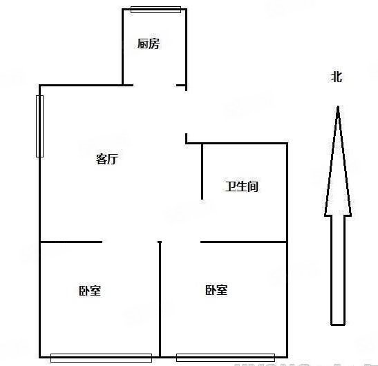 福城新天地2室1廳1衛(wèi)70㎡南北102萬