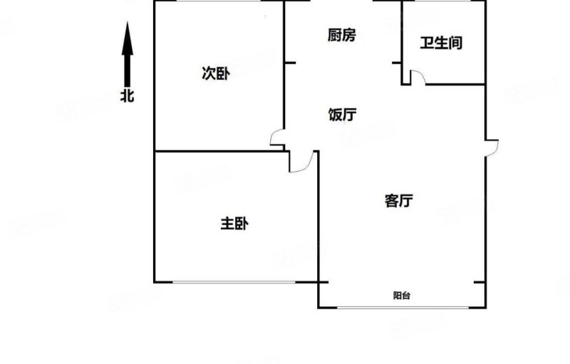 民祥小区2室1厅1卫73㎡南北29.8万