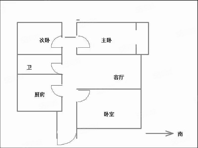 凤凰财富广场3室2厅1卫99.28㎡南北45.8万