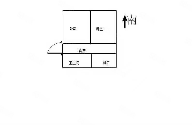 长江新村(启东)3室1厅1卫89.8㎡南北128.8万