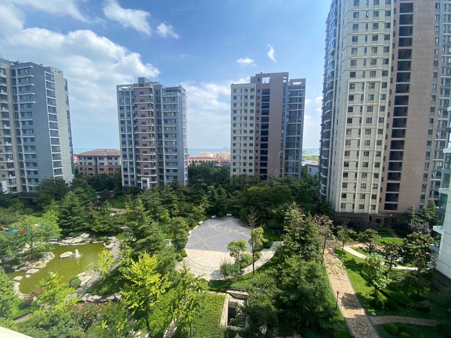 麦岛金岸看海毛坯大套三想怎么装就怎么装急售