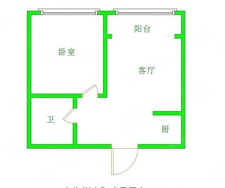 昌盛小区东区1室1厅1卫42.95㎡南北22万