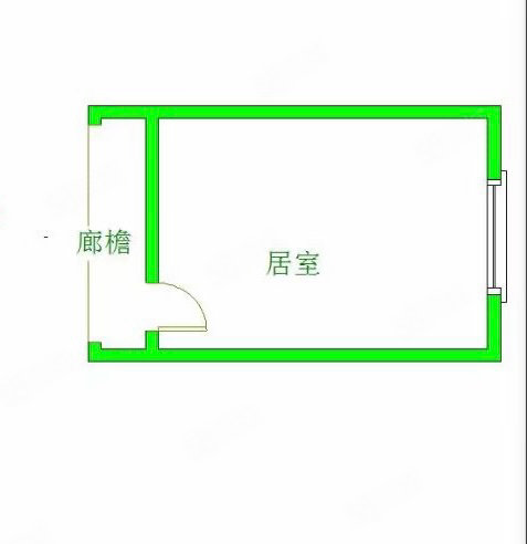 交道口北三条胡同小区1室1厅1卫21㎡北389万