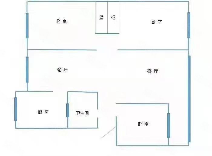 3405工厂家属院2室1厅1卫60㎡南北22万