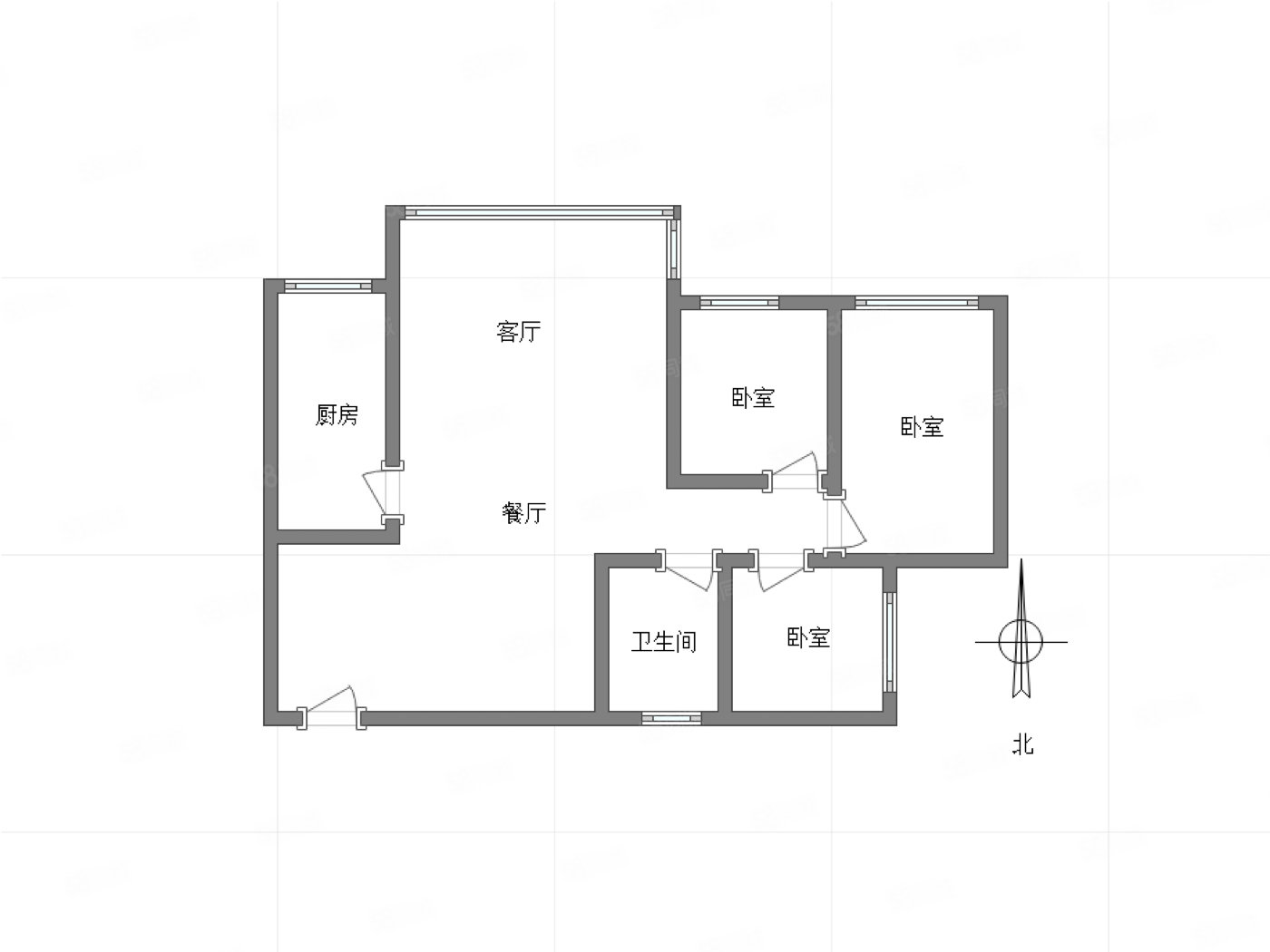 黛山道8號3室2厅1卫99㎡南73 8万