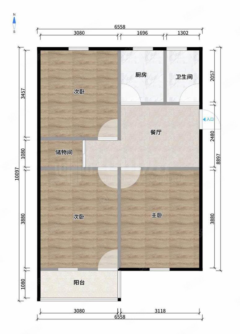 钱桥新村3室1厅1卫87.5㎡南北70万