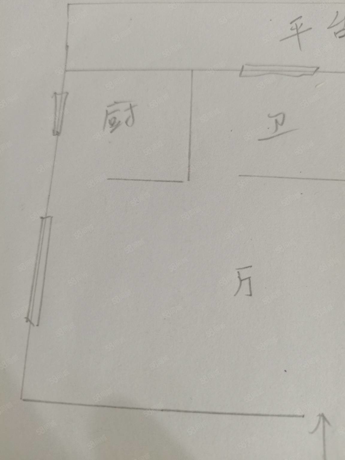 中山中路55号小区2室1厅1卫55㎡南北55万