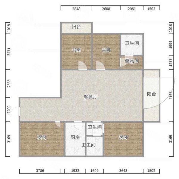 南海国际4室2厅2卫138㎡南北72万