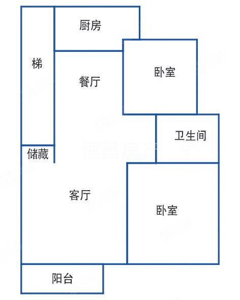 传世经典(一期)2室2厅1卫89.85㎡南北37万