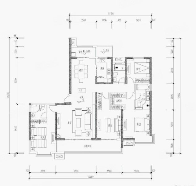 宁冠园4室2厅2卫173㎡南北129.75万