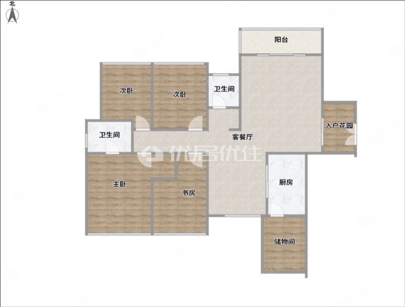 江南华府4室2厅2卫139㎡南95.8万