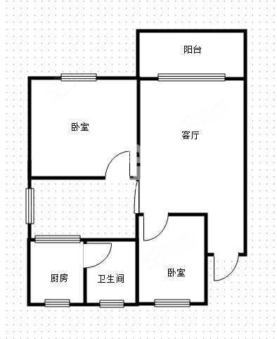 建兴园2室1厅1卫81.28㎡南70万