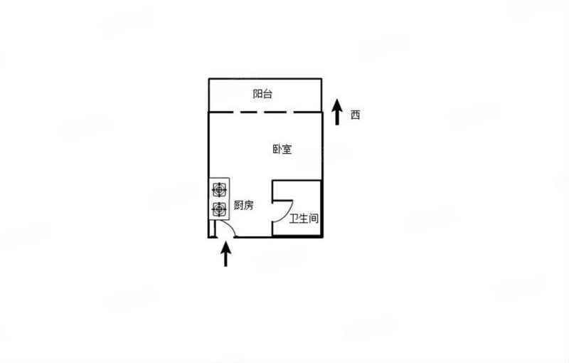 中信红树湾(北区)1室1厅1卫45.44㎡南149.9万