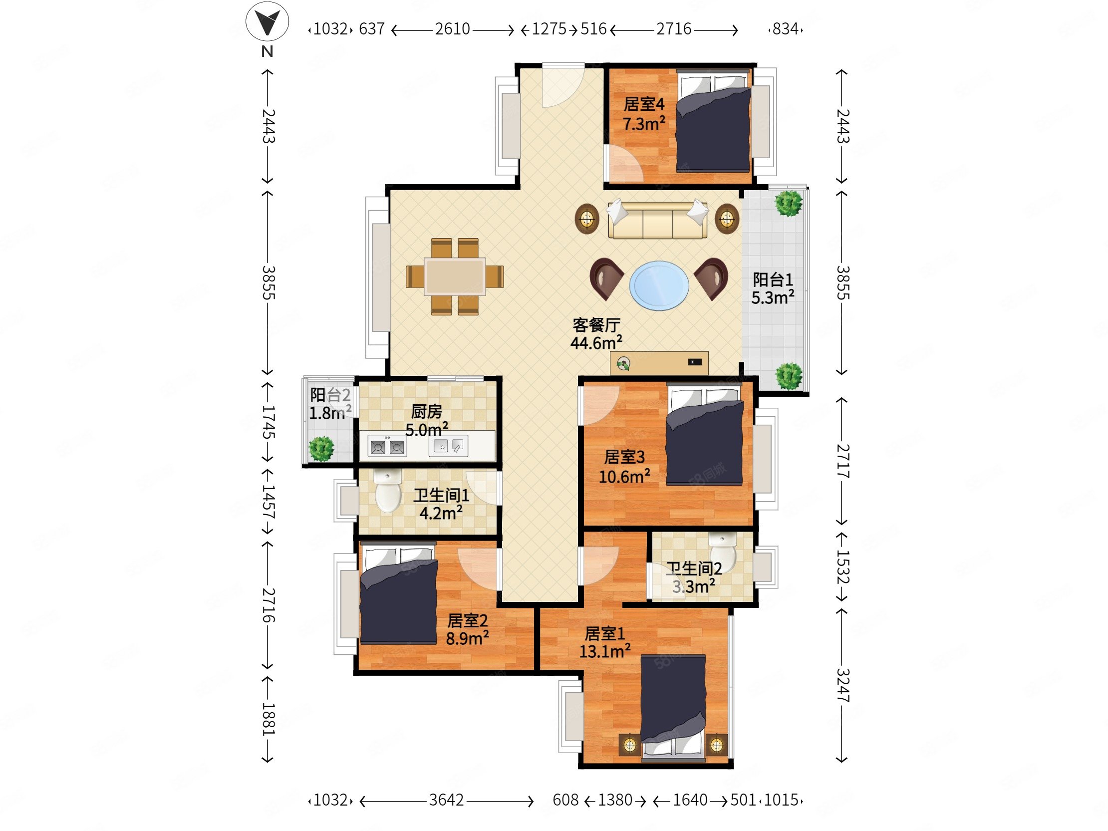 星河天地临近公园绿树环绕空气清新生活便利