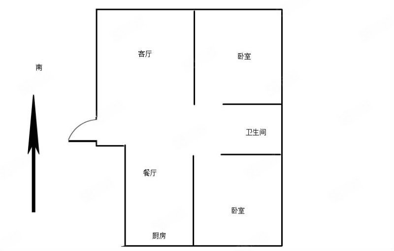 中海河山郡2室2厅1卫86.42㎡南北49.8万