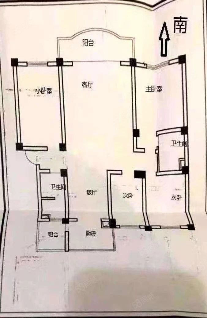 万源小区4室2厅2卫154.55㎡南北200万