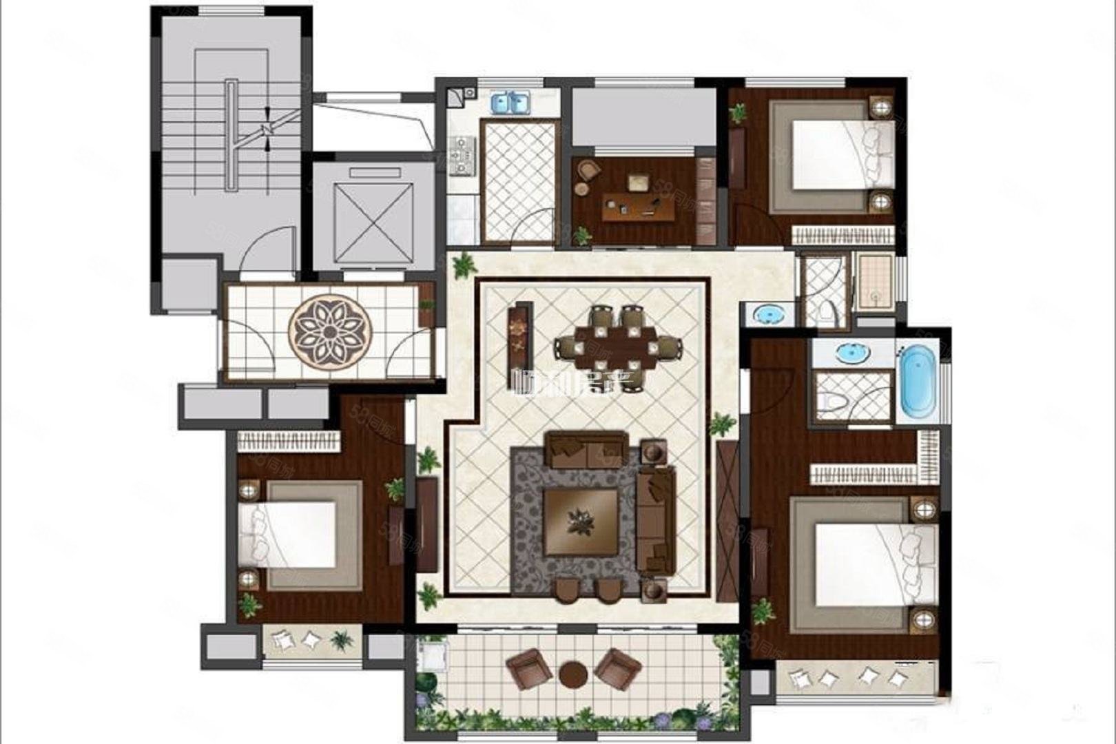 九玺台 全天采光 南北通透 未入住
