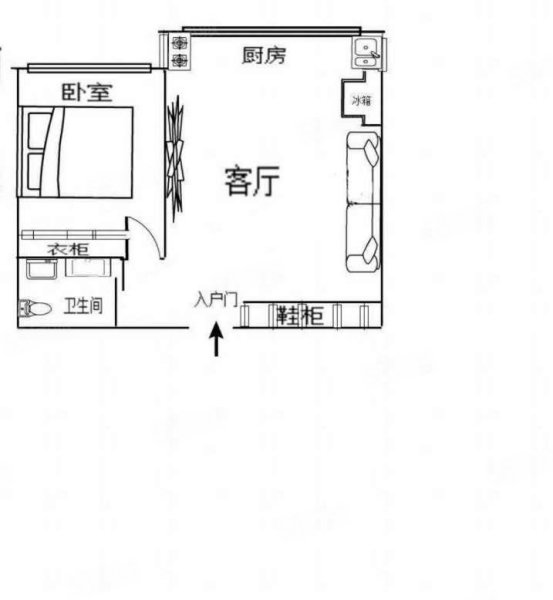 中环十二区1室1厅1卫43.86㎡南北25万