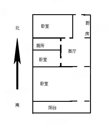 电子化工局宿舍2室1厅1卫52.7㎡南228万