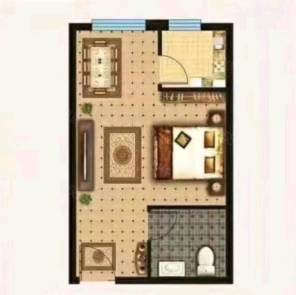 嘉兴园(定州)1室1厅1卫40㎡南北23万