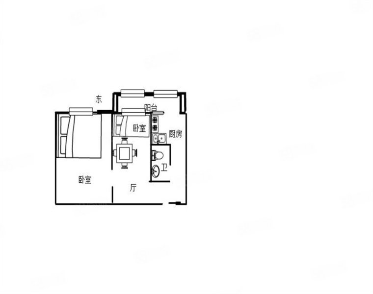 买卖街小区(买卖街23-1号,23-2号,27-1号,27-2号)2室1厅1卫42㎡南28万