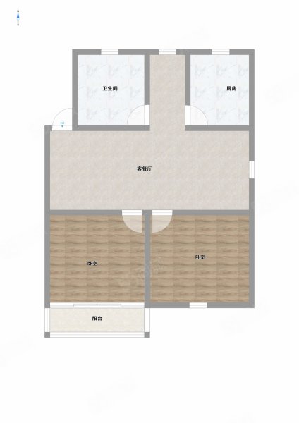 华城新村2室2厅1卫85㎡南北53.8万