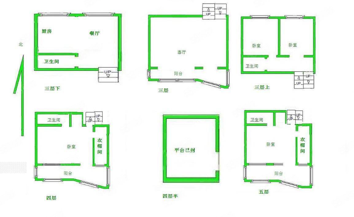 名人国际(别墅)5室2厅3卫245㎡南北240万