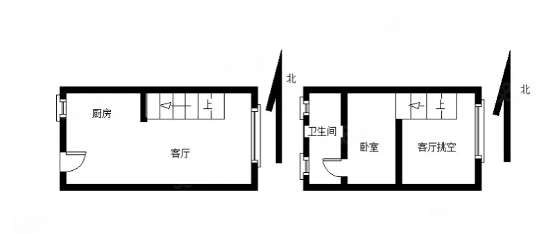 龙湖时代上城1室1厅1卫38.88㎡南北48万