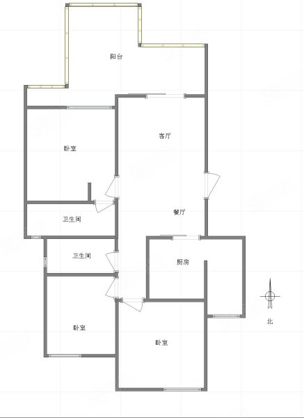 北京城建龙樾湾3室2厅2卫121.6㎡南北94万