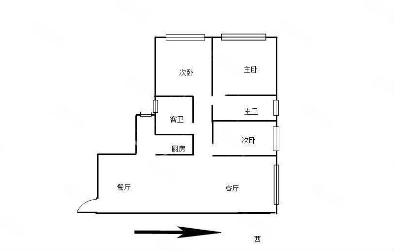 圣世一品3室2厅2卫152.1㎡东南138万