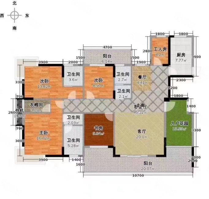 博林金谷4室2厅2卫182.37㎡南北258万