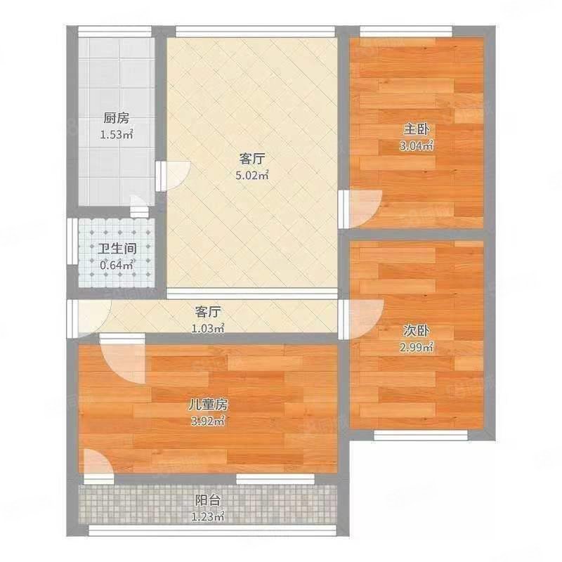 水泥新苑3室2厅1卫122㎡南北40.8万