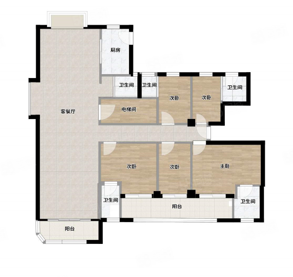汉阳墨水湖边公园1872   330平大平层 毛坯