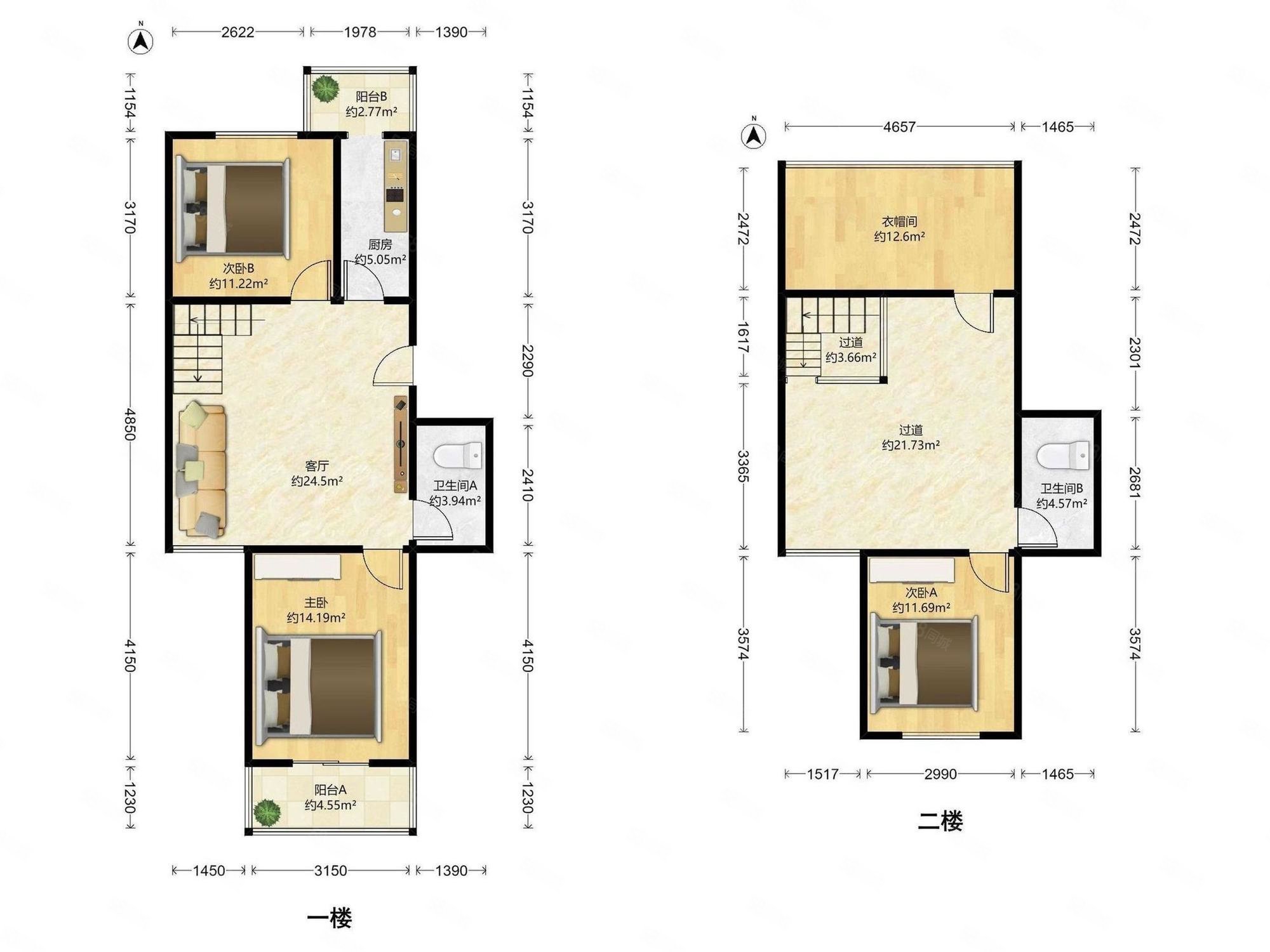 天澤苑3室2廳2衛(wèi)140.77㎡南北298萬