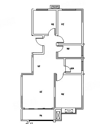 鸿汇天悦1室1厅1卫53㎡南68万