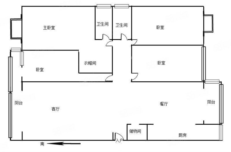 保利大家4室2厅2卫165㎡南北255万