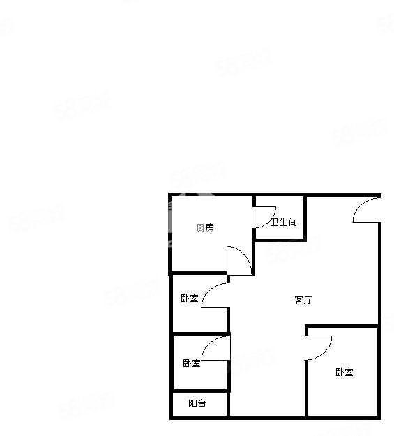 艺丰大厦3室2厅1卫123.29㎡东160万