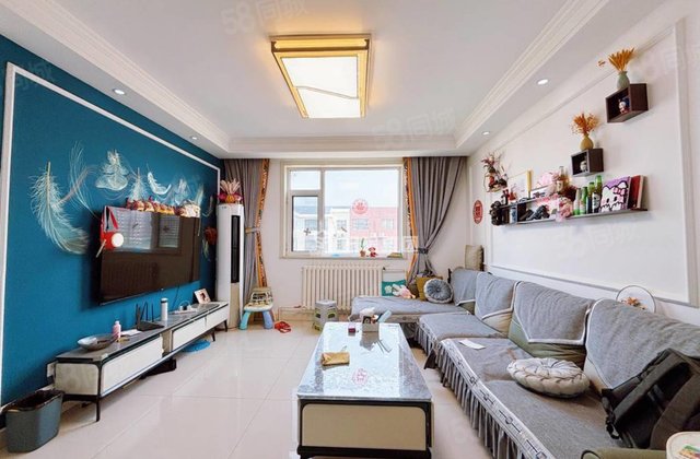 房东真实在售，总价特别合适恒信阳光里程 高楼层视野好精装好房