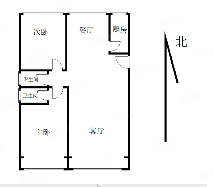 天地凤凰城(广阳)2室2厅2卫128㎡南北84万