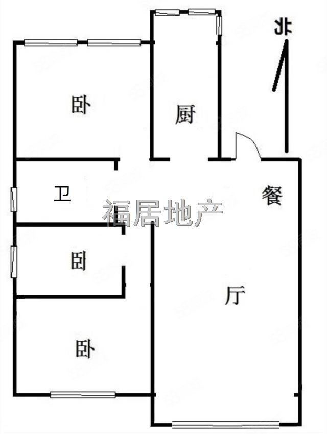 恒大绿洲3室2厅1卫119.35㎡南北82.8万