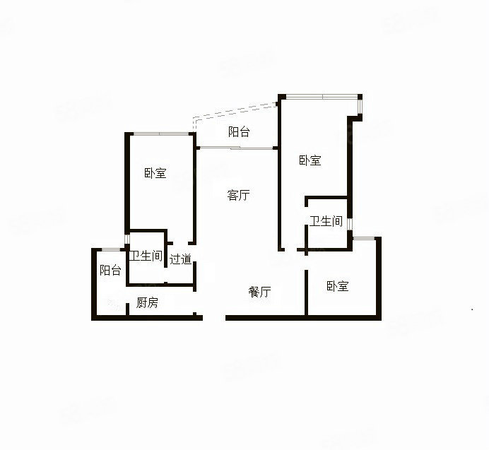 雅居乐富春山居3室2厅1卫130.36㎡南650万